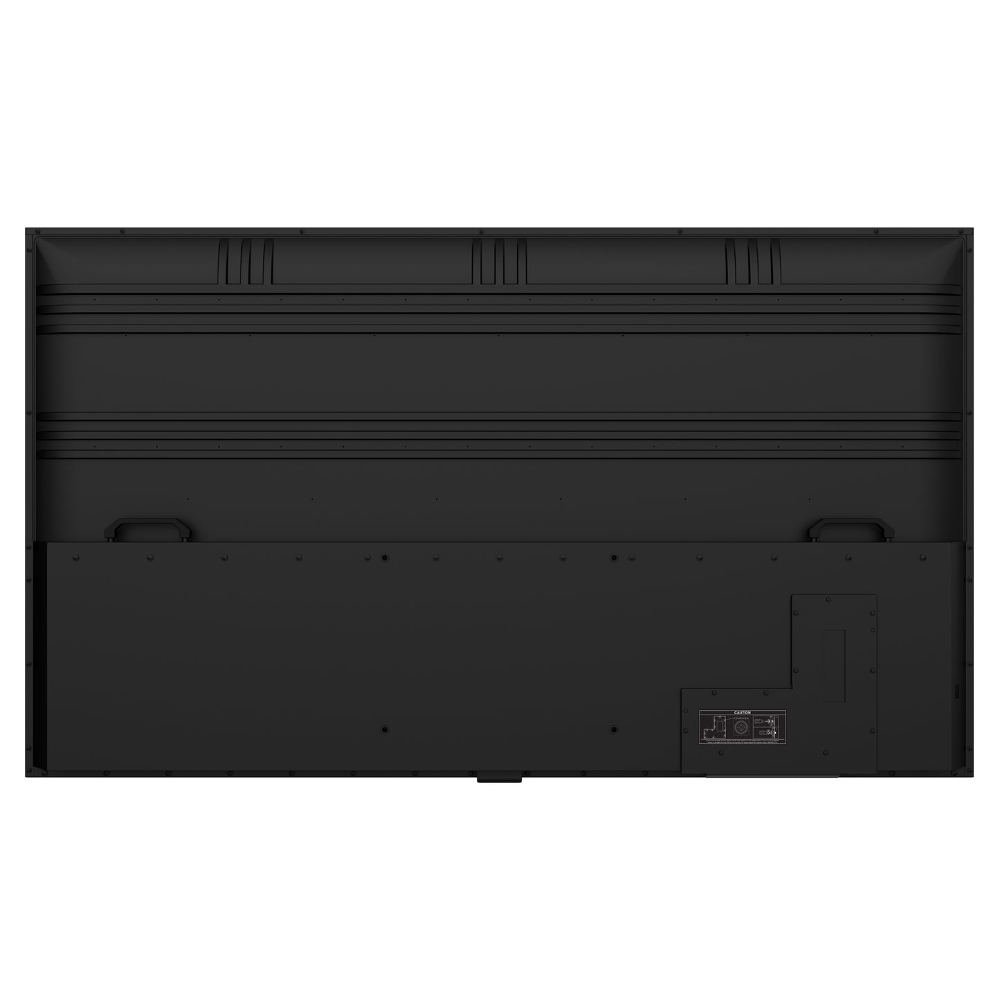 Black electronic device with ports on a white background