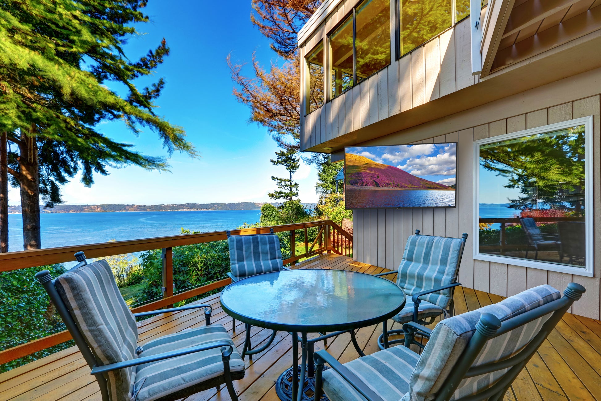 Neptune™ Outdoor Articulating Wall Mount for 42" to 75" TVs - neptuneTV.com #