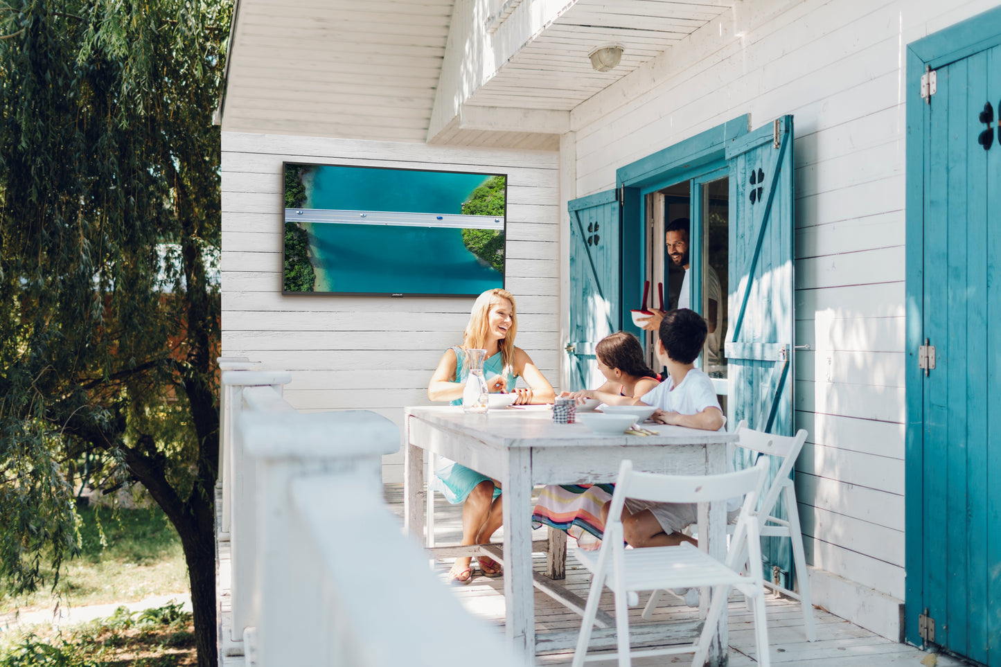 Neptune™ Partial Sun Outdoor Smart TVs - neptuneTV.com #