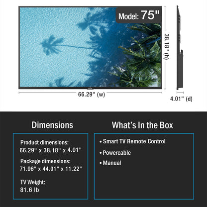 75'' Neptune Partial Sun