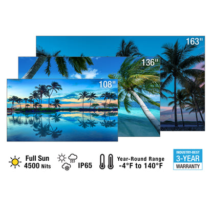 Neptune All-in-One Outdoor dvLED Solution with Wall Mount