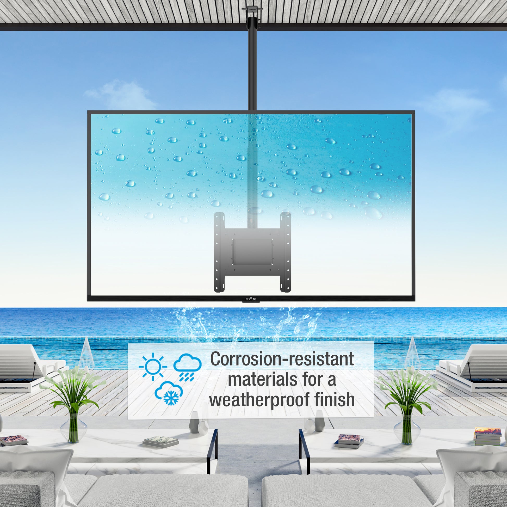 Corrosion-resistant materials for a weatherproof finish