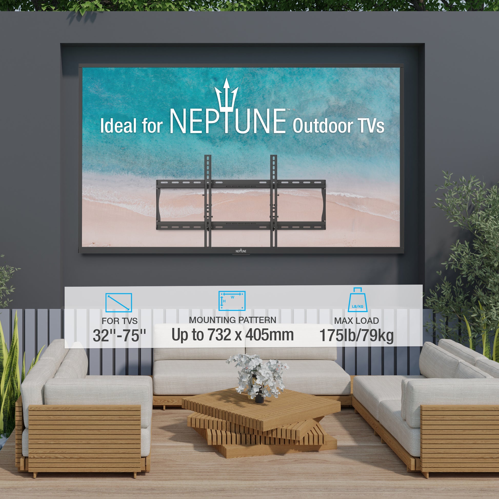 Compatible with all Neptune Outdoor TVs